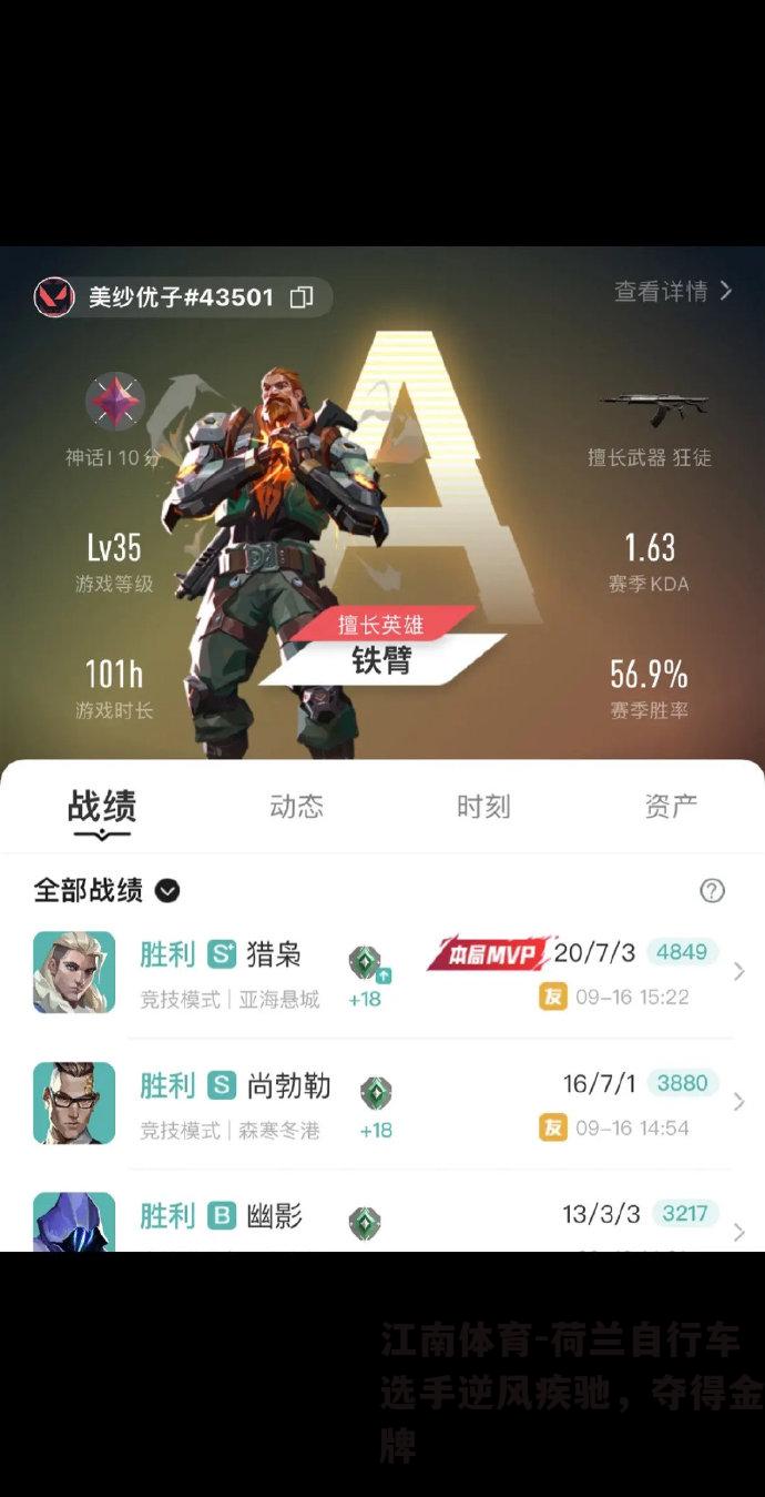 荷兰自行车选手逆风疾驰，夺得金牌