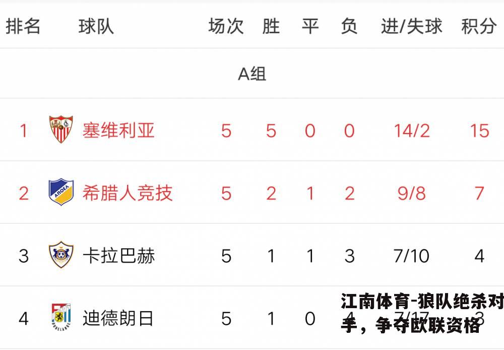 狼队绝杀对手，争夺欧联资格